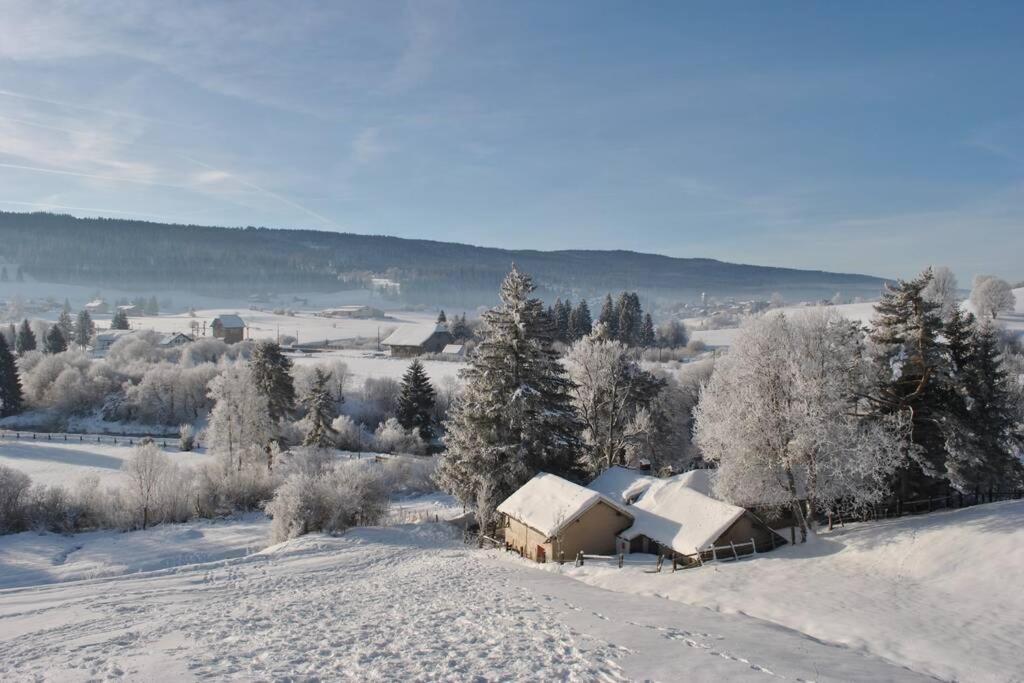 Gite Du Fourperet-Parc Naturel Du Haut-Jura Longevilles-Mont-dʼOr Dış mekan fotoğraf